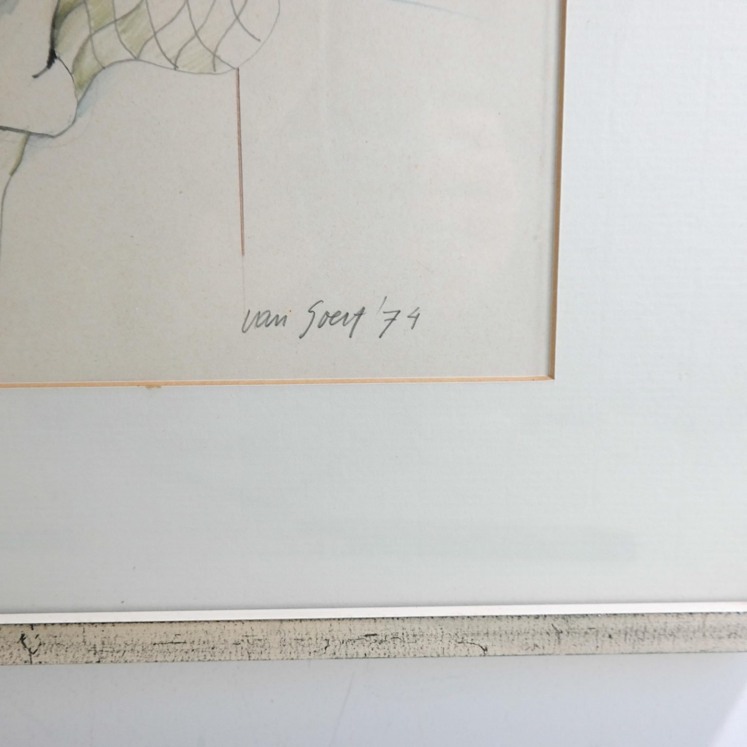 Pierre van Soest (1930-2001) - Compositie met naakt