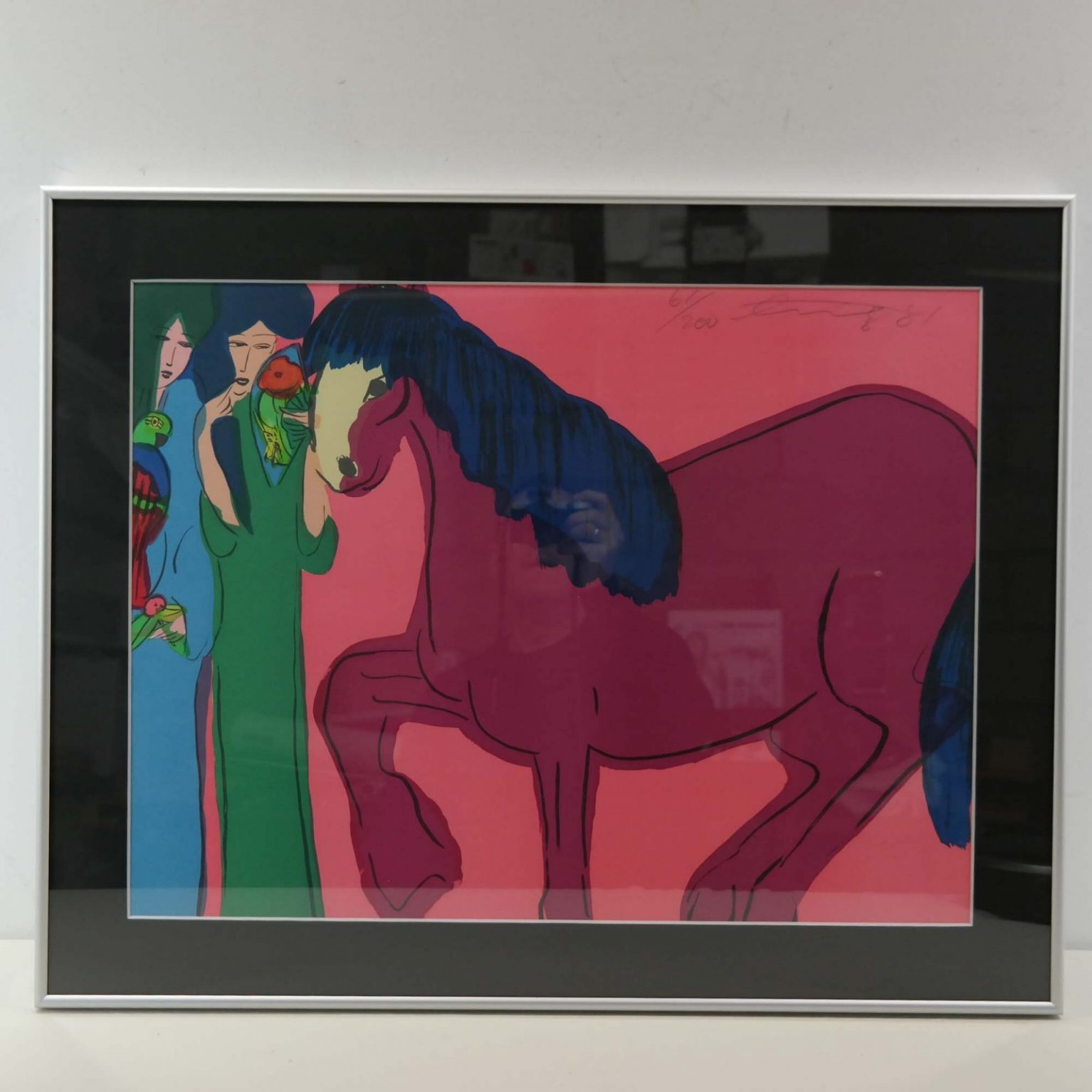 Walasse Ting (1929 - 2010) - Red Horse