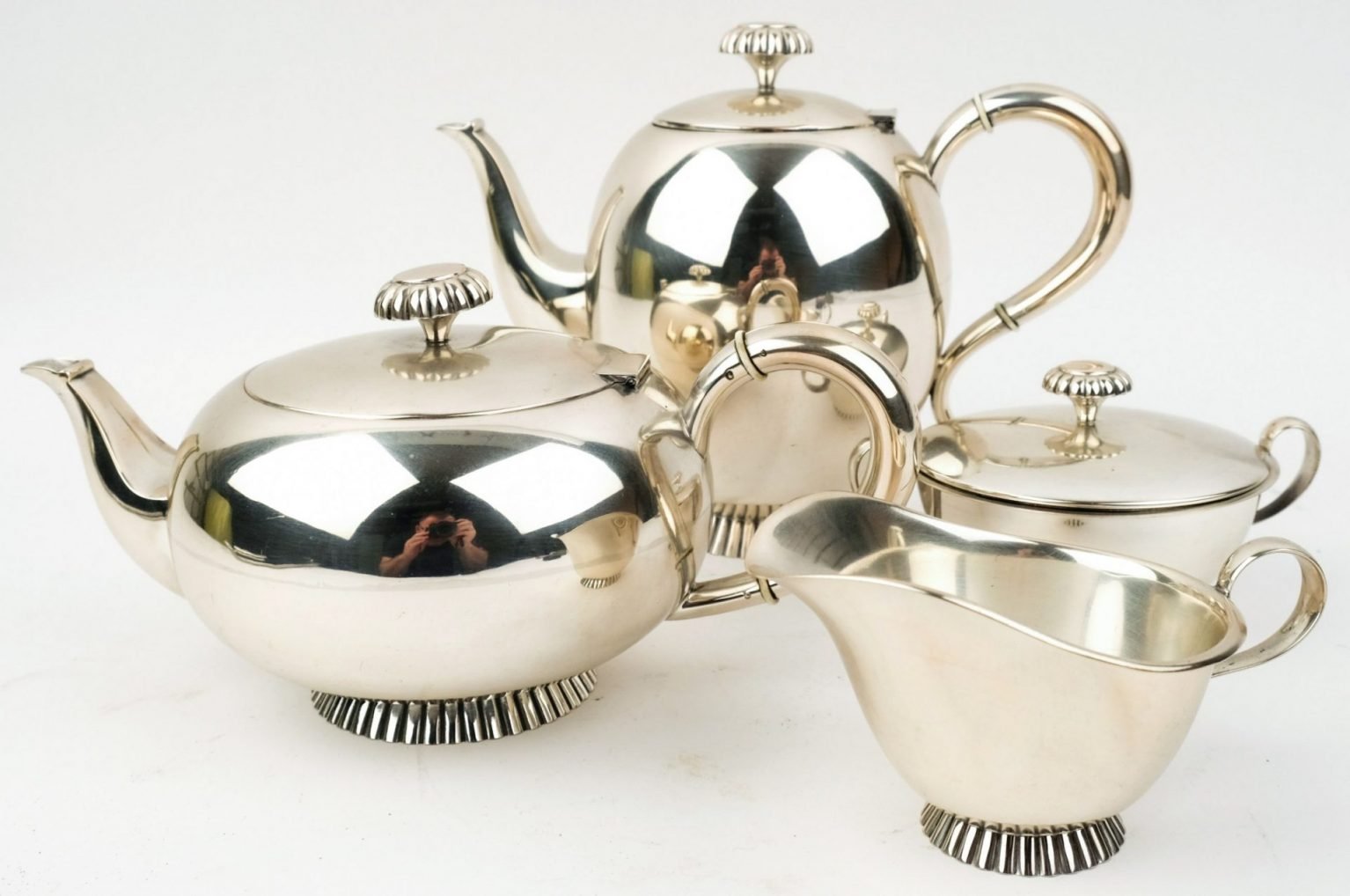 Wilkens zilveren art deco koffie en theeset